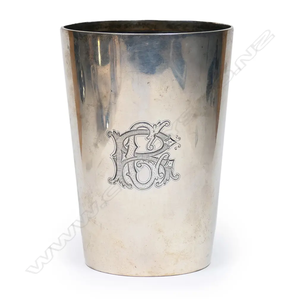 B. Petersen & Co. (Christchurch) large silver beaker, Image 1++